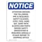 Signmission OSHA Notice, 7" Height, Attention Drivers The Following Sign, 7" X 5", Portrait OS-NS-D-57-V-10197 - alternate 1